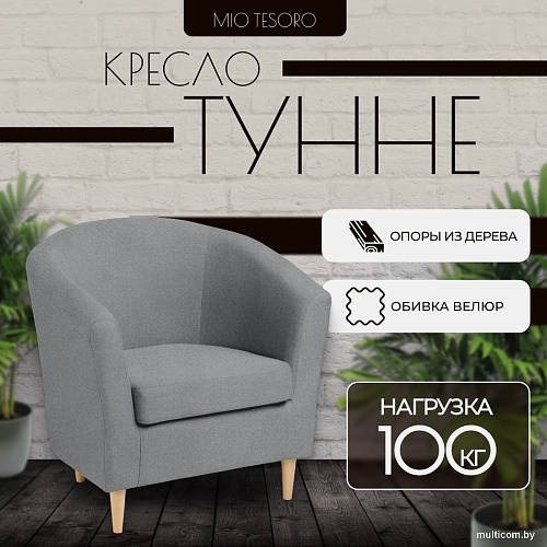 Интерьерное кресло Mio Tesoro Тунне (Queen Grey)