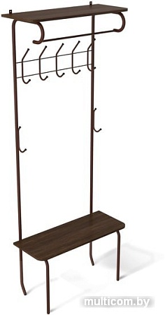 Стойка для одежды Sheffilton SHT-HW1 192402 (коричневый муар/венге)