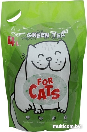 Наполнитель For Cats Green Tea 4 л