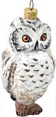 Елочные игрушки Грай Сова ЕГ-10 (белый)