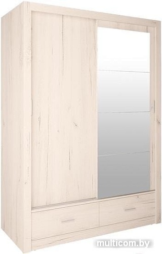 Шкаф-купе Интерлиния Лима ЛМ-002-16 Ш (дуб корабельный белый)