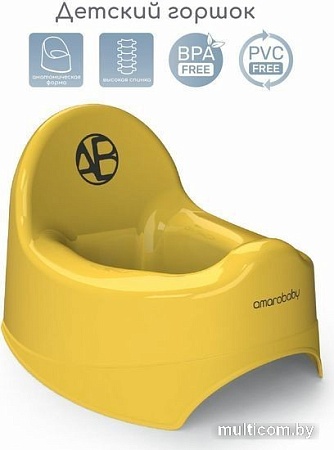 Детский горшок Amarobaby Elect AB221101El/04 (желтый)