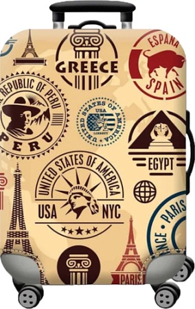 Чехол для чемодана RoadLike Way 378326 (M, коричневый)