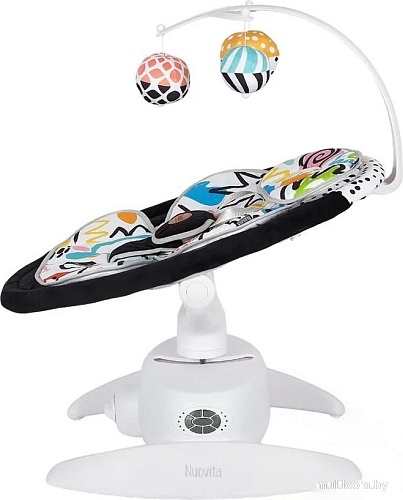 Детские шезлонги и качалки Nuovita Degno D1 (белый/графитно-черный)