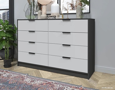 Комод Интерлиния Концепт КТ-К157 (серый/антрацит)