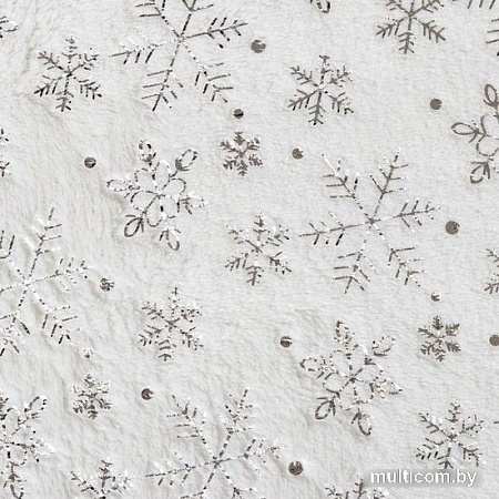 Плед Этель Серебряные снежинки 7155690 180x200