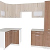 Угловая кухня ВерсоМебель Эко-6 1.2x2.7 правая (ясень шимо светлый/ясень шимо темный)