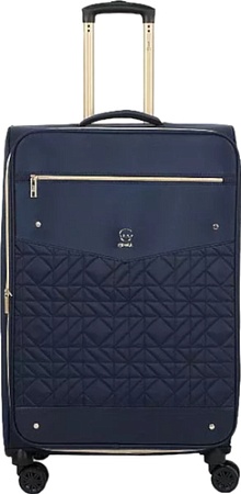 Чемодан-спиннер Grott 338-1731/3-28 (темно-синий)