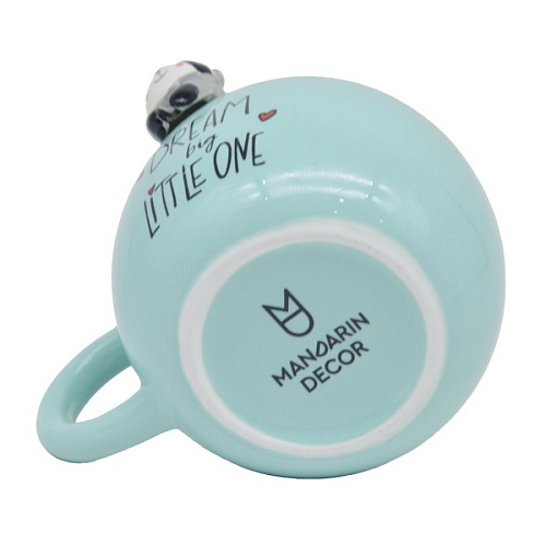Чашка Mandarin Decor Енот D21C210367-400B (голубой)