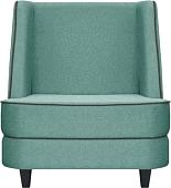 Интерьерное кресло Brioli Рико (рогожка, J14 голубой/темные ножки)