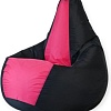 Кресло-мешок Mio Tesoro Груша Kombo XXL GF-130x85-CHF (черный/фуксия)