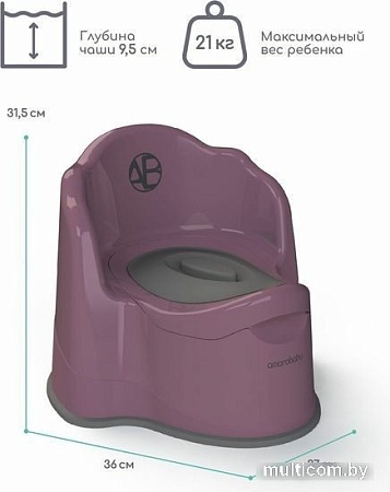 Детский горшок Amarobaby Ergonomic AB221103Er/22 (фиолетовый)