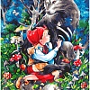 Картина по номерам Белоснежка Красная шапочка и серый волк 952-AS