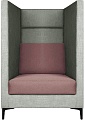 Интерьерное кресло Brioli Дирк (рогожка, J20 серый/J11 розовый)