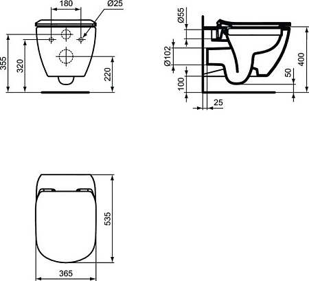 Унитаз Ideal Standard Tesi T350301