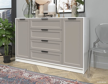 Тумба Интерлиния Концепт Тренд КТ-Т160 (белый платинум/луна)