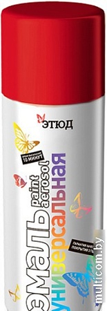 Краска Этюд Универсальная 520 мл (RAL 3020, красный)