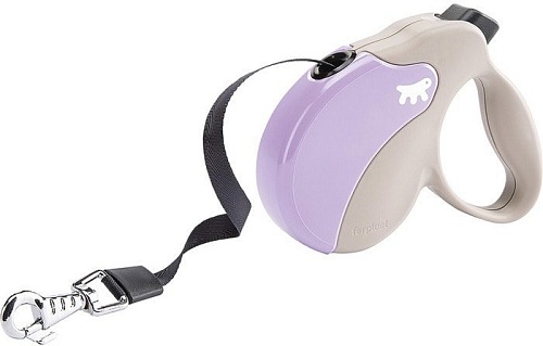 Поводок-рулетка Ferplast Amigo S 75712019 (бежевый/фиолетовый)