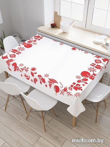 Скатерть JoyArty Силуэты Рождества tcox_53689_120x145
