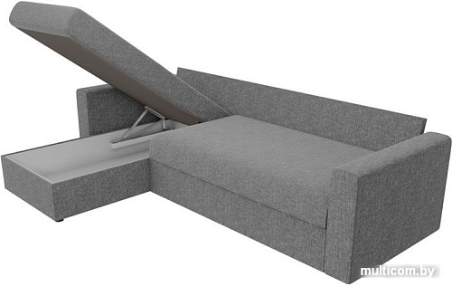 Угловой диван Mio Tesoro Верона левый (рогожка, серый)