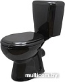 Унитаз Керамин Гранд однорежимный, сидение из полипропилена (черный)