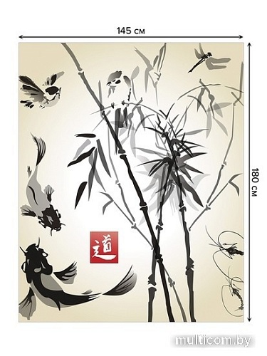 Скатерть JoyArty Рыбы в японском стиле tcox_10025_180x145