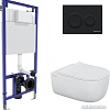 Унитаз подвесной Berges Wasserhaus Ego XL Rimless + Okus Slim SO + Novum525 + O5 043303