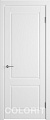 Межкомнатная дверь Юркас Colorit К1 ДГ 60x200 (белая эмаль)