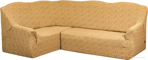 Чехол для дивана Софатэкс Люкс ПО-10 Венеция без оборки (кофе с молоком)