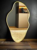 Зеркало с подсветкой eMZe 45x77 LED.UV.NF.45.77.AUR.SW.4K (золото с УФ-окантовкой и подсветкой)