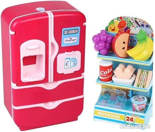 Холодильник игрушечный Mary Poppins Умный дом 453280 (розовый)