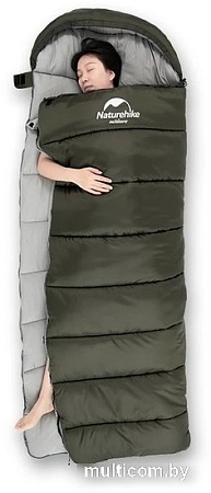 Спальный мешок Naturehike U350 NH20MSD07 (правая молния, хаки)