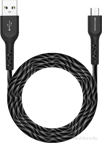 Кабель Atomic Flexstick Game+ 30.208 USB Type-A - microUSB (1.5 м, черный/серый)