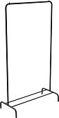Стойка для одежды Ника ВГ1/Ч (черный)