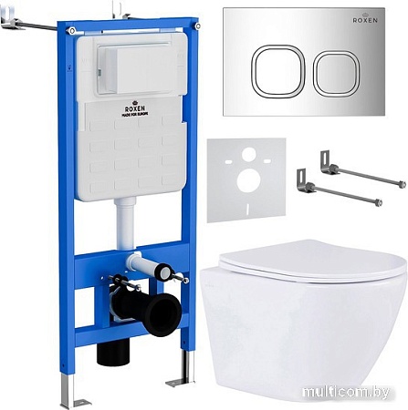 Унитаз подвесной Roxen StounFix Slim 546881
