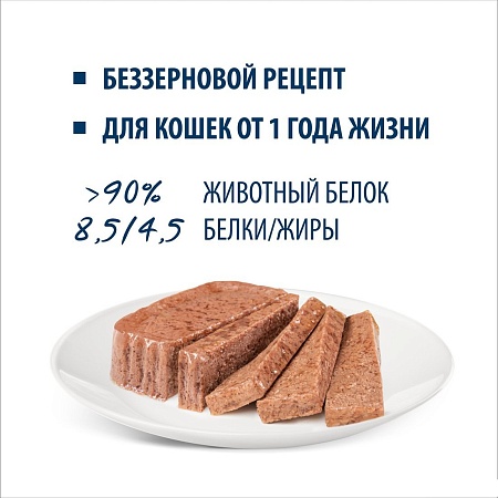 Пресервы Happy Cat Minkas Duo Паштет из птицы и ягненка 16х100 г