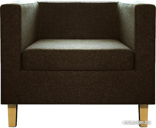 Интерьерное кресло Brioli Билли Д (рогожка, J5 коричневый/светлые ножки)