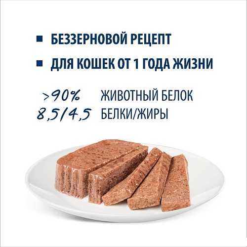 Пресервы Happy Cat Minkas Duo Паштет из птицы и ягненка 16х100 г