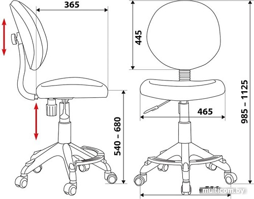 Кресло Бюрократ KD-W6-F/AQUA (голубой)