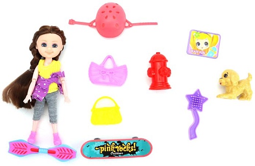 Кукла ND Play Нина на прогулке, скейт TY865424B