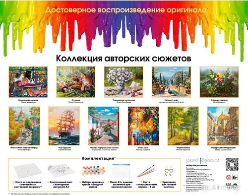 Картина по номерам Белоснежка Жгут пространство железные птицы 309-AB