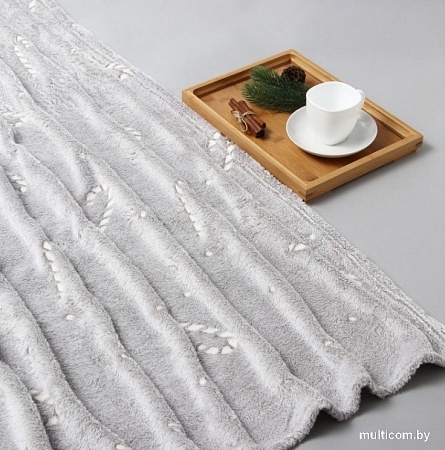 Плед Этель Candy cane 10622819 (180x200, серый)