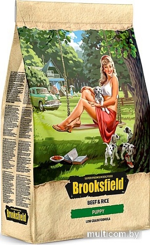 Сухой корм для собак Brooksfield Puppy говядина/рис 0.8 кг