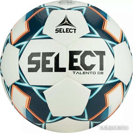 Футбольный мяч Select Talento DB V22 0775846200 (5 размер, белый/синий/голубой)