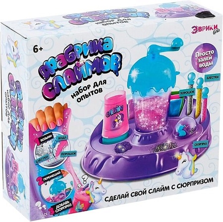 Набор для опытов Эврики Фабрика слаймов 4445397