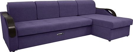 Сириус Лидер-6 с оттоманкой НПБ 300x165 (Eva 31 велюр фиолетовый)