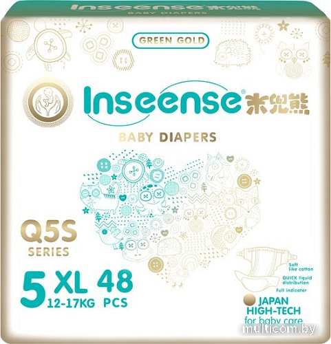 Подгузники Inseense Q5S XL 12-17 кг Ins72775 (48 шт)
