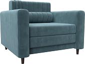 Кресло-кровать Лига диванов Лига-070 132557 ( велюр Seven 113 бирюзовый)