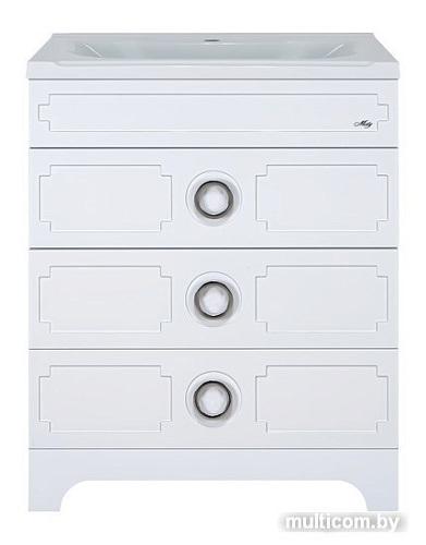 Мебель для ванных комнат Misty Лейла-80 с 3 ящ. белая Пр-Лей01080-013Я