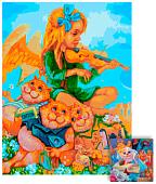 Картина по номерам Белоснежка Комплект Тайная жизнь. Пушинка 994-AS